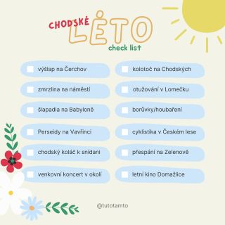 Léto pomalu končí a já mám letos velkou úzkost, že jsem si ho nechala proklouznout mezi prsty. Nikde jsem moc nebyla, nic...